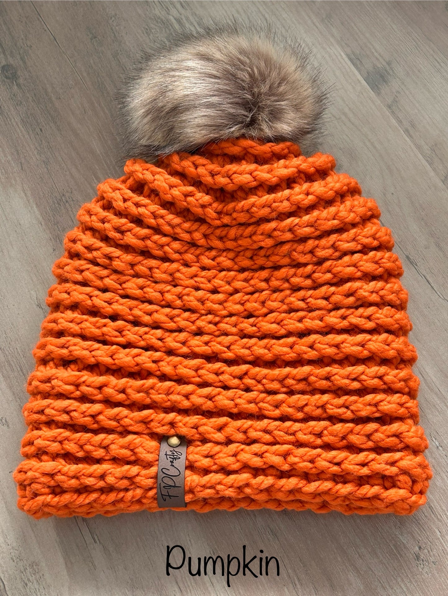 Women’s Chunky Beanie with Faux Fur Pom
