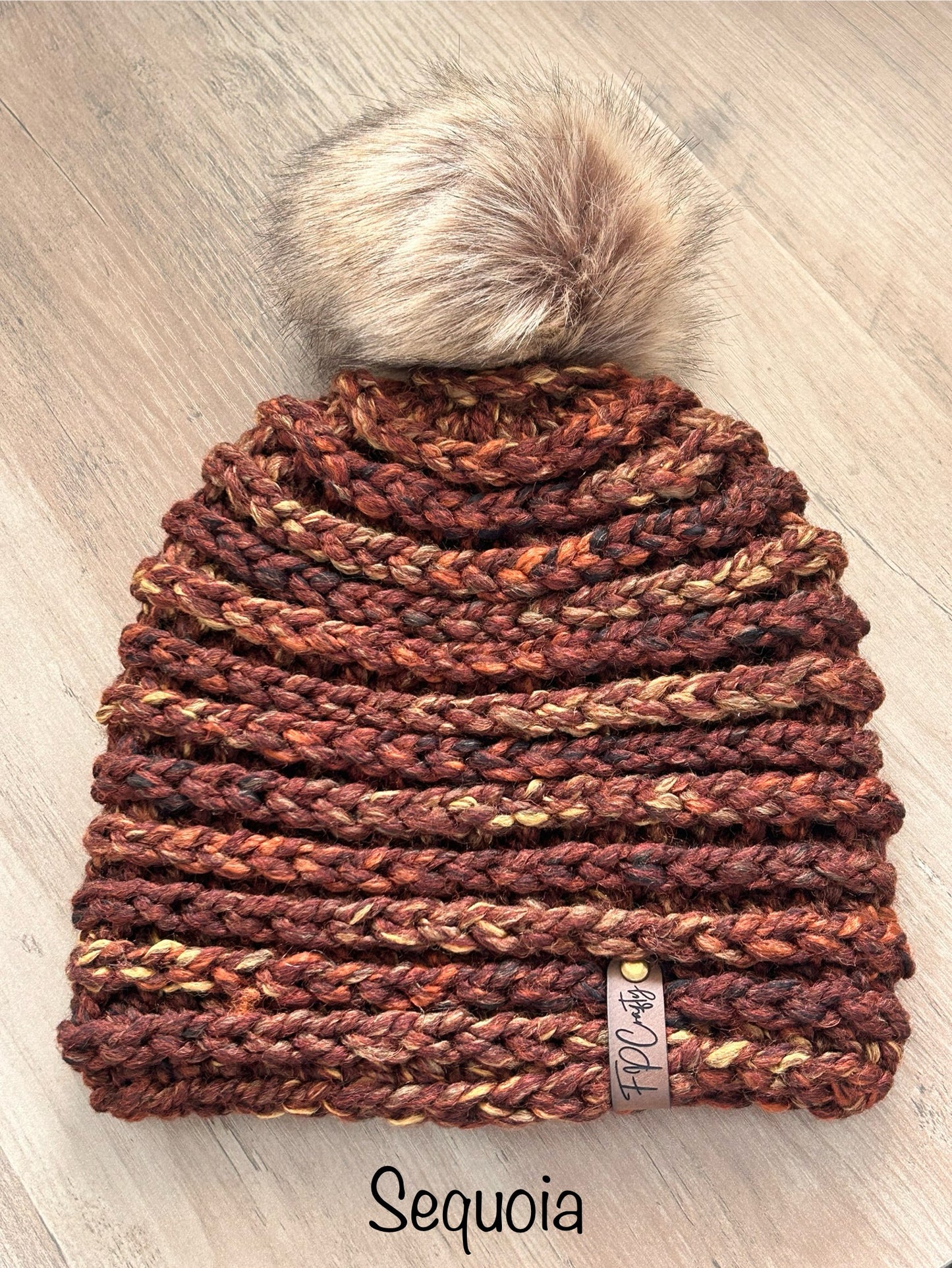 Women’s Chunky Beanie with Faux Fur Pom