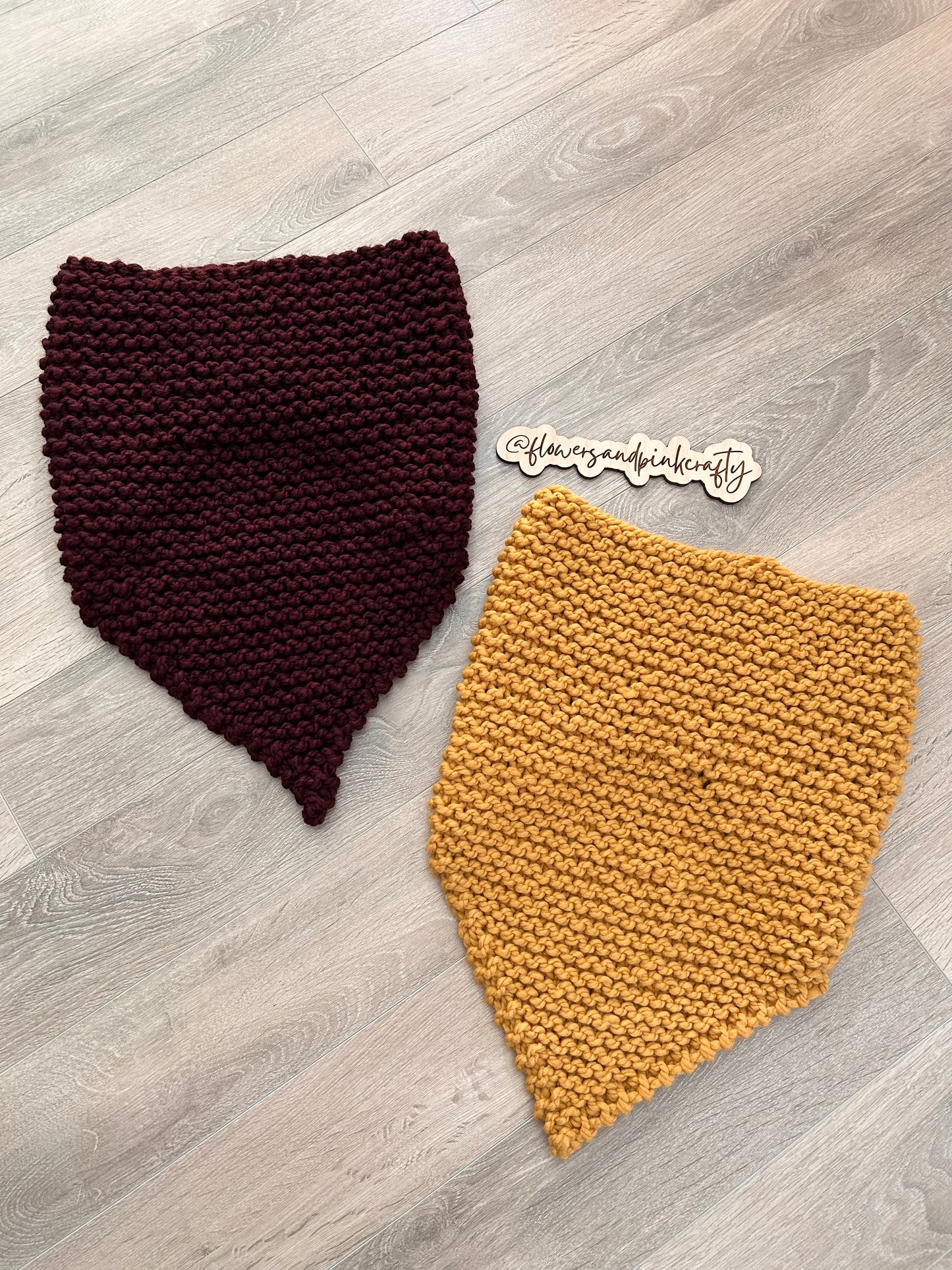 Knitted Chunky Bandana Cowl