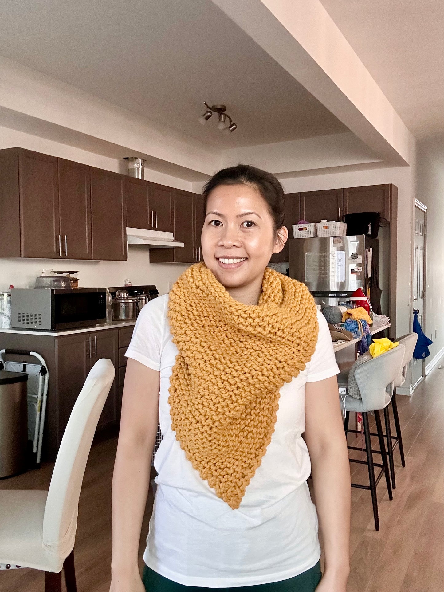 Knitted Chunky Bandana Cowl
