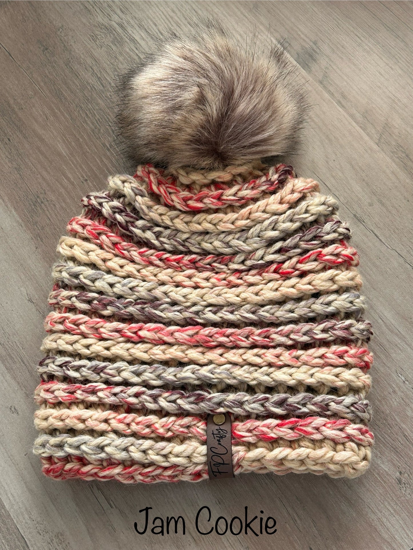Women’s Chunky Beanie with Faux Fur Pom
