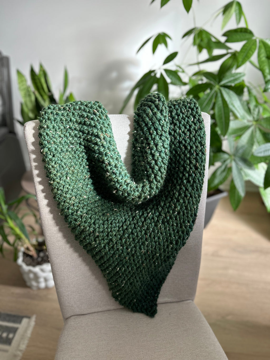 Chunky Knitted Shawl